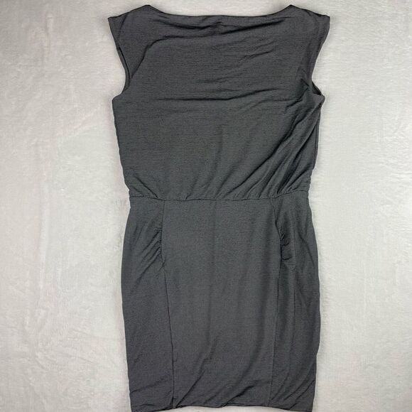 Womens Athleta Gray Micro Stripe Westwood Dress - Picture 4 of 5